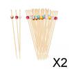 2x100 Pieces Christmas Cocktail Picks Food for Cake Drink