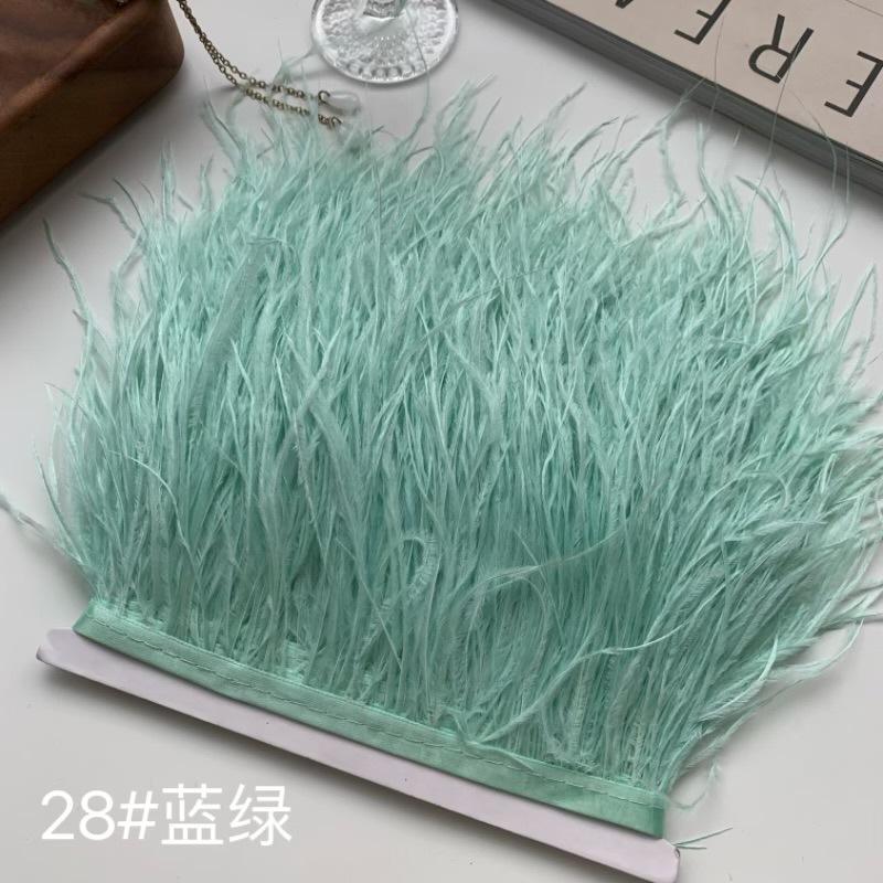 Ostrich Hair Cloth Edge 10-15Cm Clothing Accessories Diy Skirt Decoration Dress Neckline Cuffs Feathers