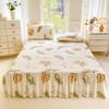 3pcs Bed Skirt Set Anti-slip Bed Skirt Bed Cover Full Bed Skirt Set Dust-proof Bed Sheet Bed Surround Bed Cover Mattress Protective Cover Bedding Set