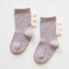 1 Pair Baby Socks Lovely Design Hand Washable Thickening Kids Cartoon Short Socks