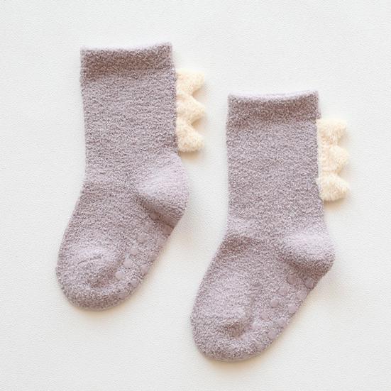 1 Pair Baby Socks Lovely Design Hand Washable Thickening Kids Cartoon Short Socks