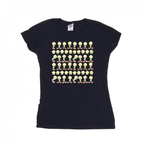 

Looney Tunes Womens/Ladies Tweety Repeat Cotton T-Shirt XXL білий