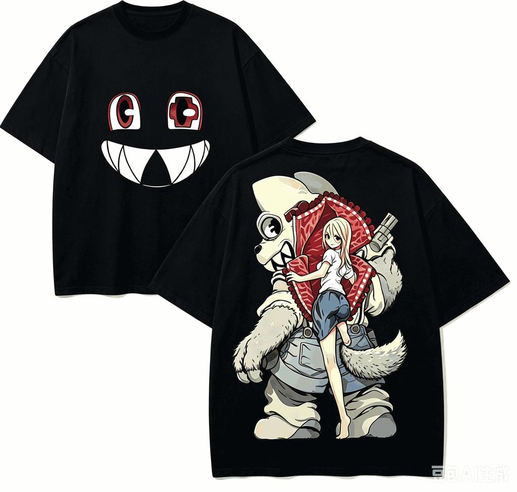 Gleipnir Anime Lover T-shirt Harajuku Cotton New Model High Street Retro Oversized Unisex high