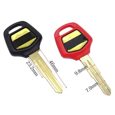 1 Pz Nero e Rosso Accessori Moto Chiave In Bianco Embrione Lama Uncut Per Honda Goldwing GL1000 GL1200 GL1500 GL1800 2001-2011