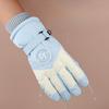 Winter Skihandschuhe Plus Samt Verdickt Warm und Kalt Outdoor-Sportarten Radhandschuhe Winddicht Wasserdicht und Rutschfest Touchscreen