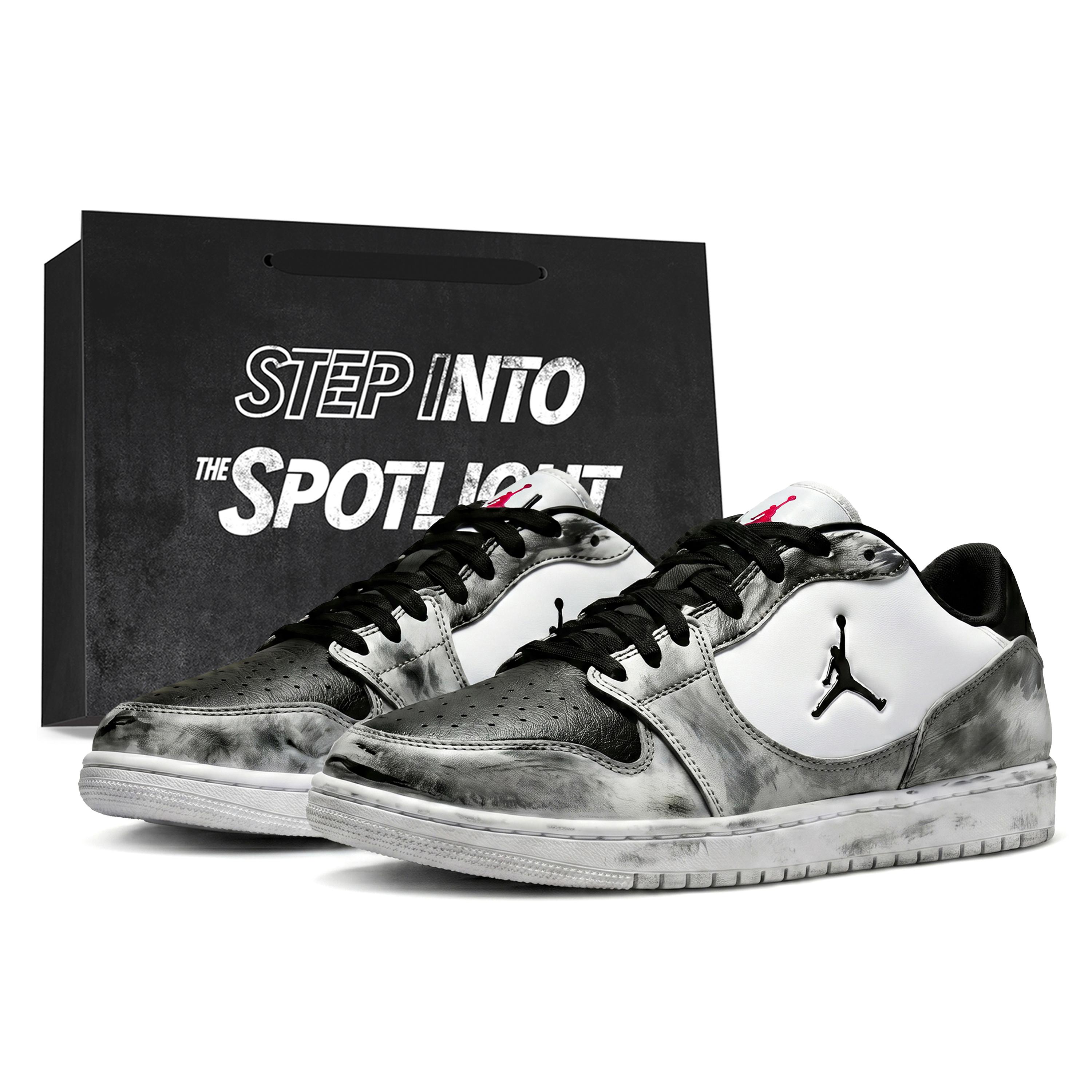 

Jordan COURT CONNECT Shadow Vintage Basketball Shoes Unisex White Gray IQ5698-101(Teamdudu-AJ1) 47.5