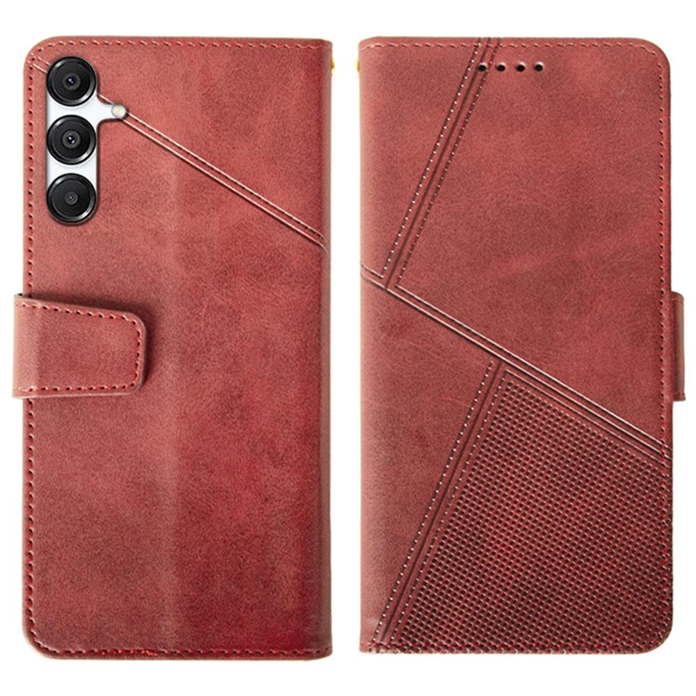 IDEWEI For Samsung Galaxy A16 5G/4G Case Leather Wallet Phone Cover Stand Calf Texture