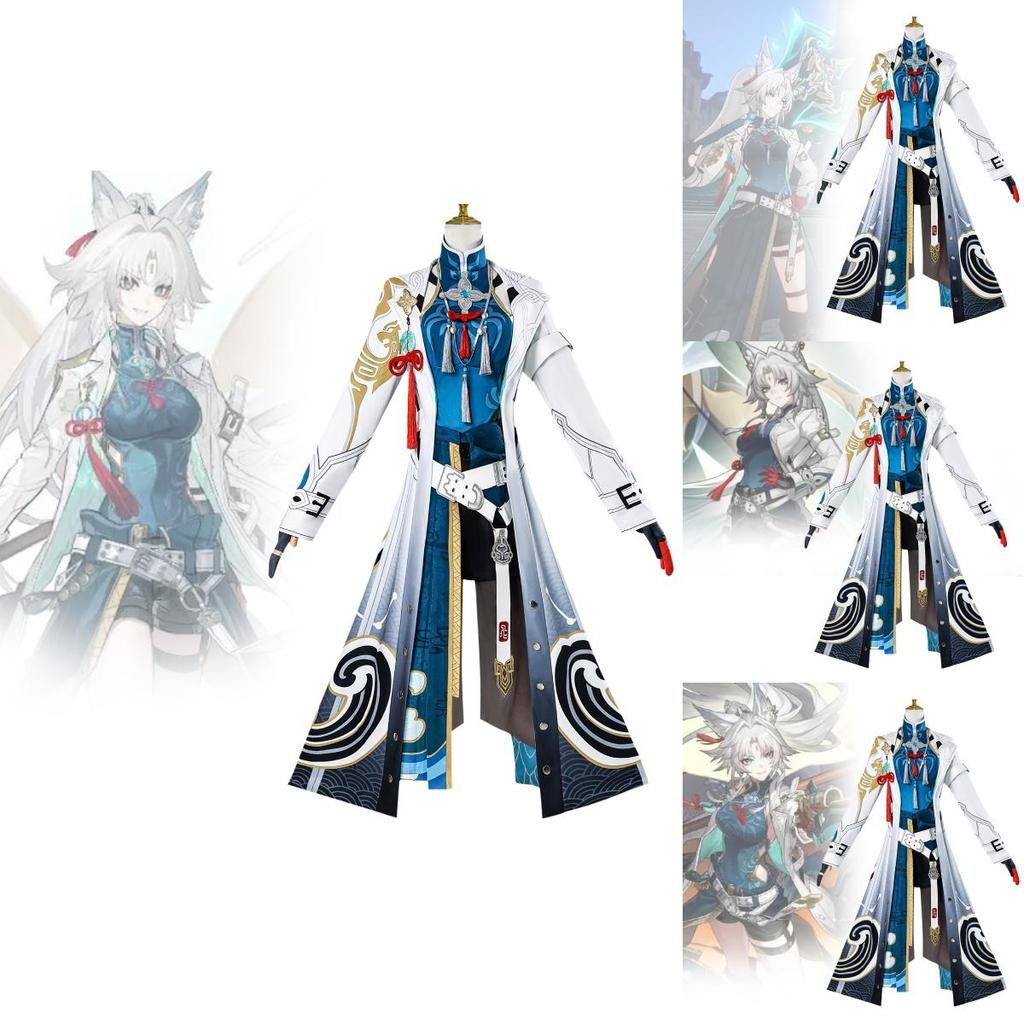 Delightful Fuyao Cosplay Outfit From Honkai Star Rail Featuring Polyester Fabric For Game Events