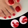 Short Press On Toenails For Women 120pcs Artificial False Toenails Acrylic False Toe Nail Set With Application Tools