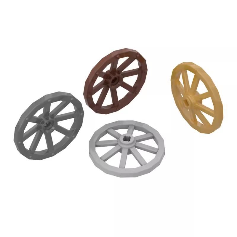 50g MOC 4489 Small Particle Building Blocks Compatible Carriage Wheel Hub 33.8mm