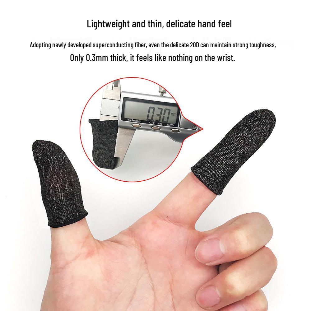 Esports Game Finger Sleeves: Sweatproof, Silver Fiber Sensitive Touch for Enhanced Gameplay