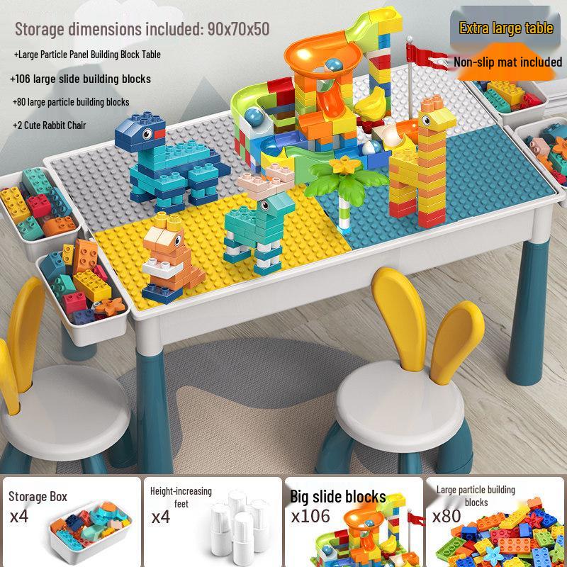 2026 New Model: Children's Educational Building Block Table, Multifunctional Puzzle Game for Ages 3-6