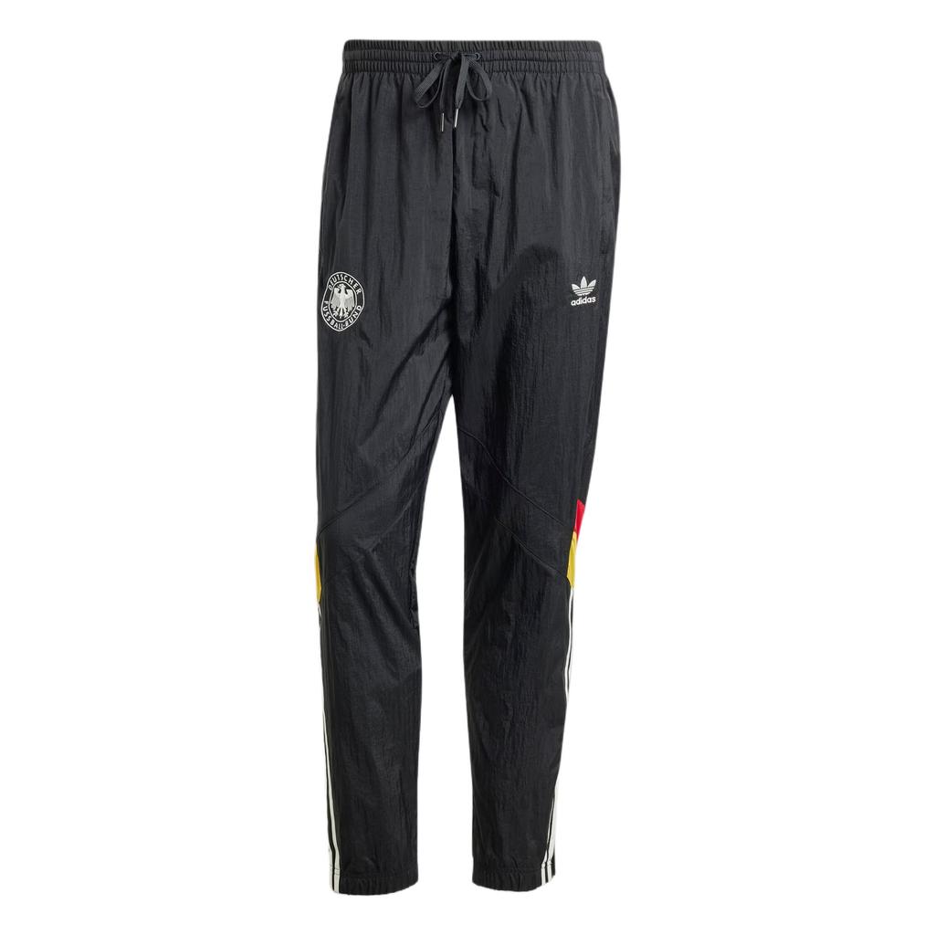 Adidas Originals Germany Track Tracksuit Bottoms European Cup Retro Versatile Casual Pants Men Bottoms Black IY7051