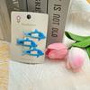 3/4pcs Cute Blue Dolphin Shaped Hair Clip for Petite Girls, Sweet Hair Accessories, Sweet and Fashionable Hair Accessories