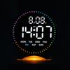 Multi-functional LED Alarm Clock Running Second Display Table Clock Digital LED Clocks  for Bedroom