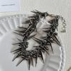 Punk Retro Thorn Thick Necklace Fashionable Men Women Choker Hip-Hop Personality Couple Jewelry Accessories Gift