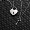 Couple Matching Heart Lock Key Pendant Necklace Love Gift For Men And Women