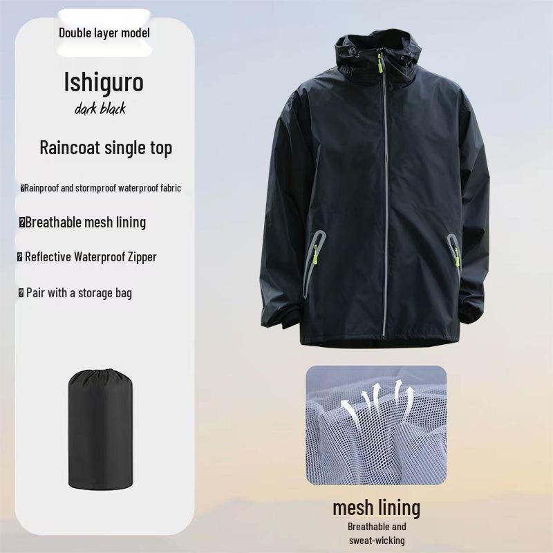 Men's Motorcycle Rain Suit - Heavy-Duty, Split-Type Full Body Outerwear for Riders