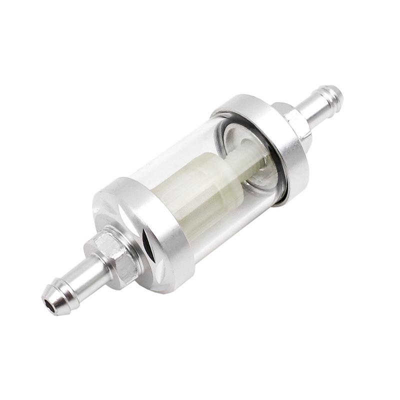 Filtru de combustibil din sticlă transparentă pentru motocicletă cu miez detașabil