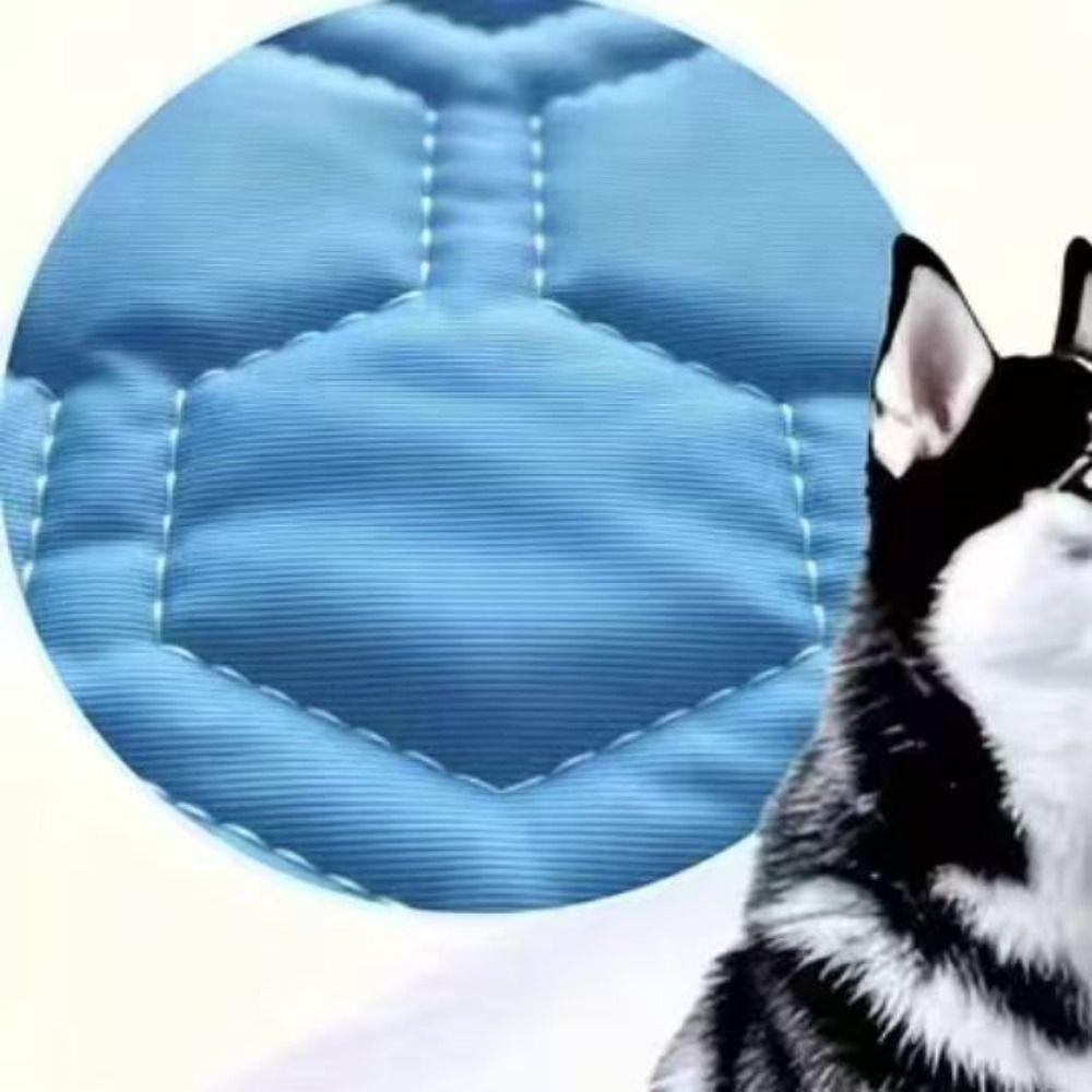 Breathable Cat-shaped Cooling Mat Washable Ice Silk Blanket  For Cat Small Medium Dogs