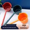Long Handle Thickened Plastic Water Ladle for Kitchen, Garden Watering, and Baby Bathing