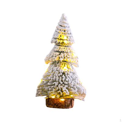 Artificial Mini Snowy Tree Rustic Centerpiece Tabletop Christmas Tree, Snow Flocked