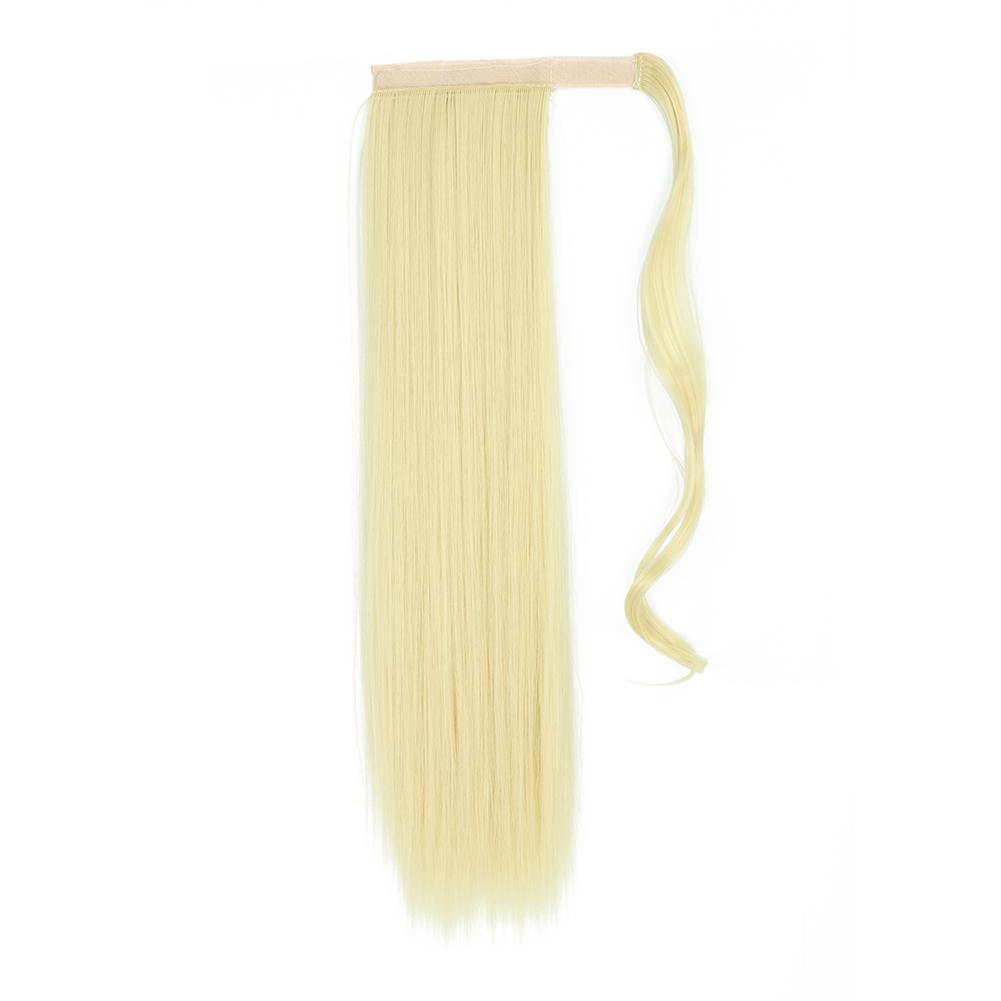MISS WIG Women's Silky Straight Synthetic Clip In Drawstring Ponytail Hairpieces for Women Hair Extension