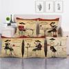 Fashionable Stylish Lady Digital Printing Short Plush Pillow Covers Decorative For Car Sofa Office Cushion Cover Home Goods