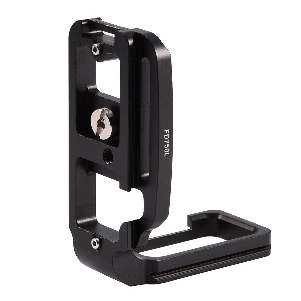 Vbestlife Quick Release Plate Camera Hand Grip Universal Compatible for D750 Camera L-Bracket L-Shaped