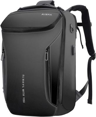 AISFA Laptop Large 30L USB A4 Multiple for Student and School Men's Backpack, 17-inch Backpack, Capacity, Capacity, Charging, Waterproof, Unisex,