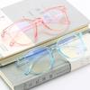 Popular Retro Fashion Flat Eyeglass Oversized Transparent Color Frames Artistic Versatile Fashionable Glasses Computer Eyewear
