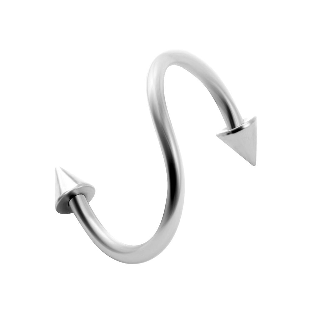 Edelstahl S-förmige Ohrstecker Farbe Nasenstecker Sonderform Titanstahl Lippenstecker Körperpiercing Schmuck