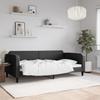 Vidaxl Sofa with Sleeping Function, Black, 100X200 Cm, Upholstered In Fabric