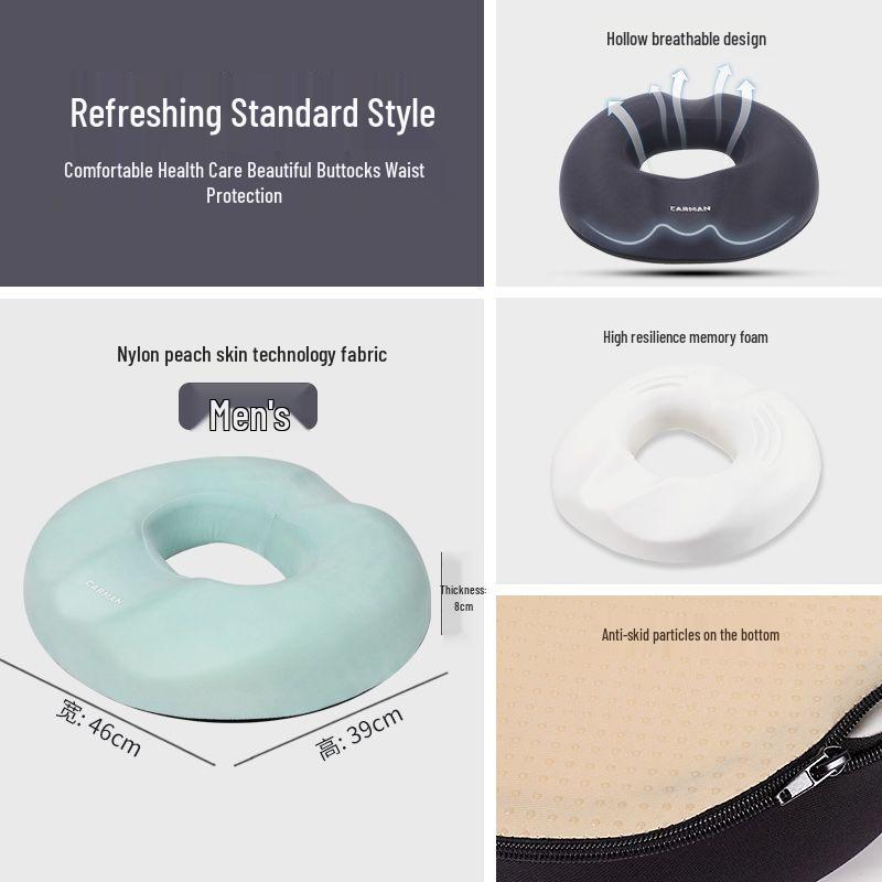 Ergonomic Hemorrhoid & Pregnancy Seat Cushion for Tailbone and Buttocks Relief – All-Season Comfort