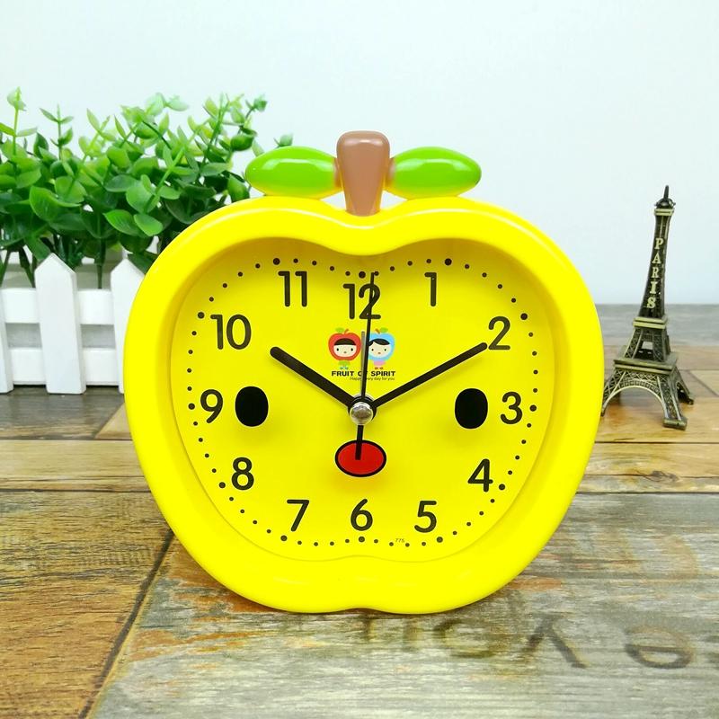 Children's creative red strawberry small alarm clock student lazy alarm clock simple cute silent boy and girl time