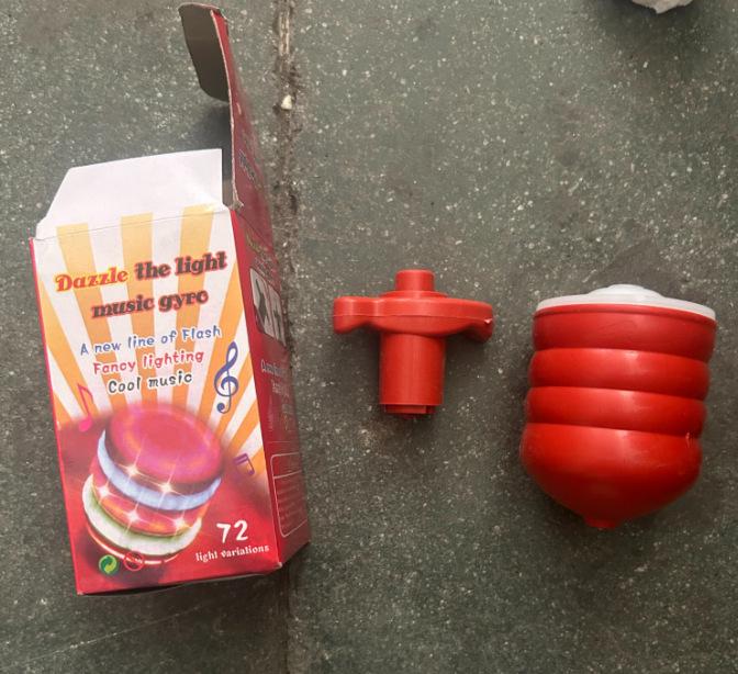 Kids  Electric Spinning Gyroscope: Seven-Color LED & Music Outdoor Toy for Boys and Girls 1 piece