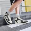 Xtep Maxx Lite Comfortable Trendy Cotton Shoes Warm Non-Slip High-Top Skate Shoes Women sneaker White Black 876318370001-7