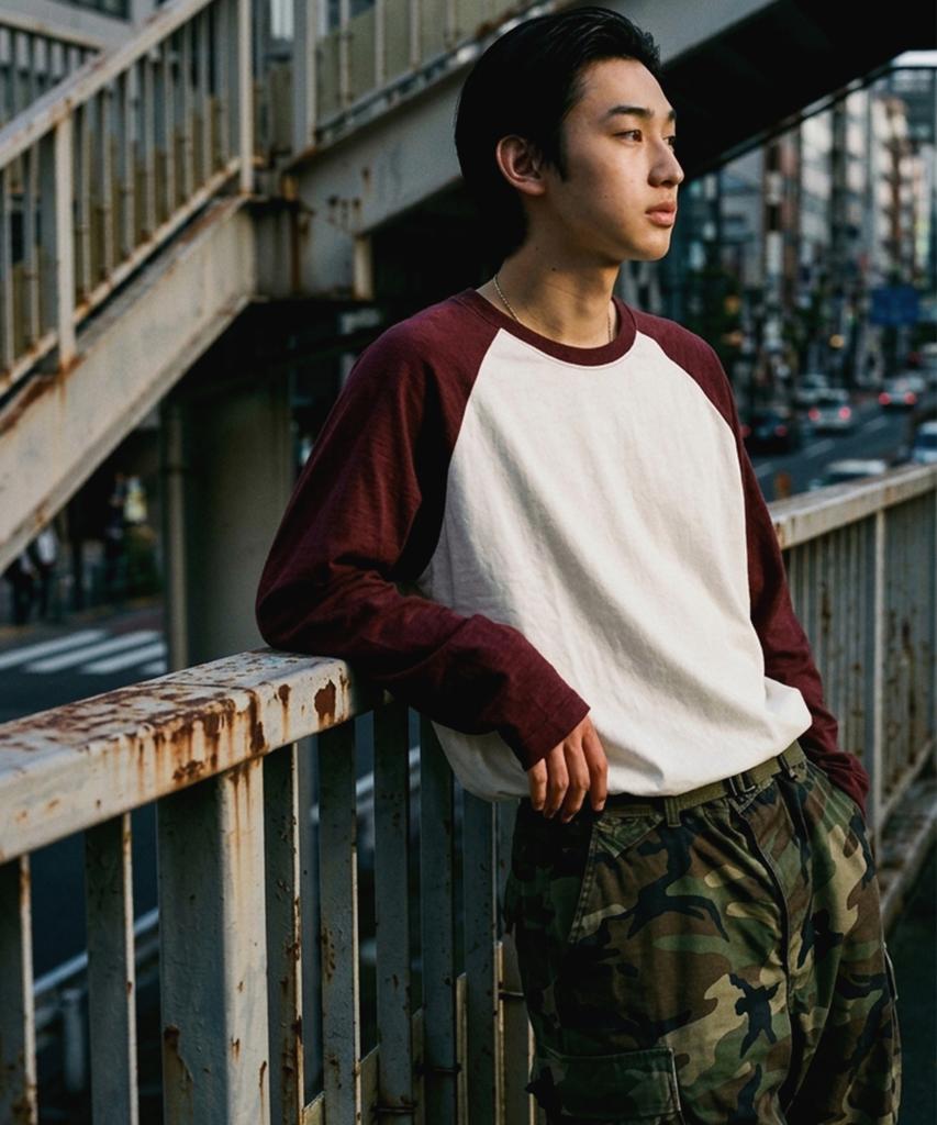 REBRENNER Basic Mood Raglan Long Sleeve Wine