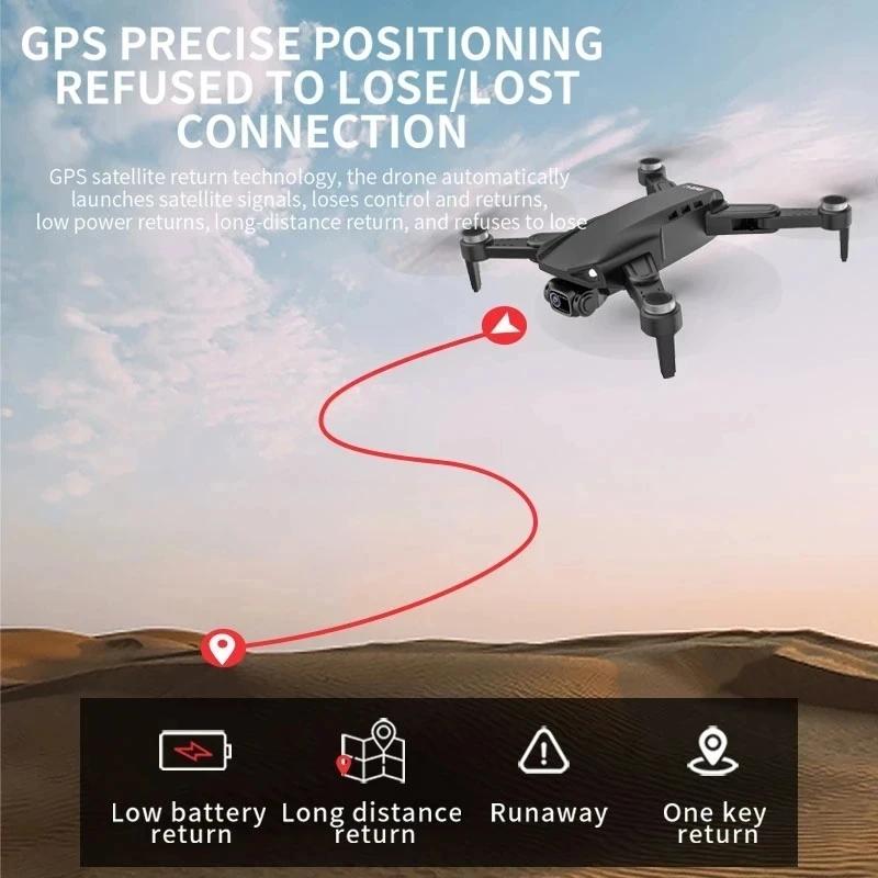 New L900 Pro GPS Drone 4K Professional HD Dual Camera 5G Wifi Photography Brushless Foldable Quadcopter RC Distance 1.2KM Drone Toy