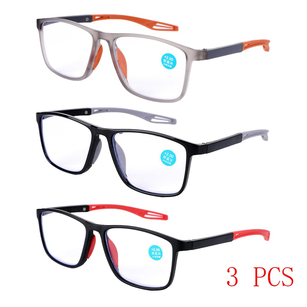 Soft Reading Glasses Anti Blue Light Eyewears Fashional Men Women's Large Frame Eyeglasses