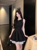 Super Good-looking New A-shaped Skirt, Birthday Party Dress, Thin Sleeveless Vest Skirt, Black Girls Summer Dress