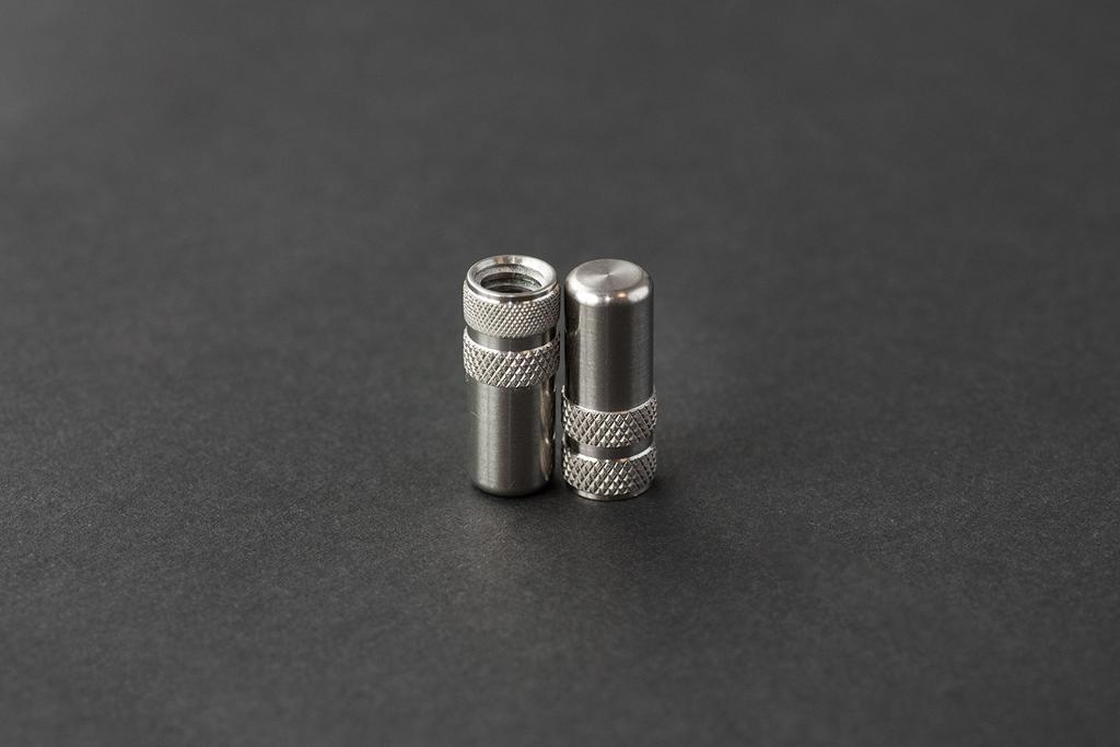 Orbitron Titanium Air Valve Cap Titanium Silver for Style French-English