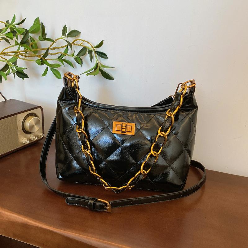 

Осень новая мода вышитая нить цепочка сумка подмышку универсальная на одно плечо через плечо модная женская сумка