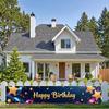 Colorful Birthday banner Eye-catching Custom Reusable Birthday backdrop Versatile Party signage for Gatherings