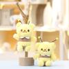 Plush Butter Bear Keychain Toy Stuffed Doll Pendant Cute Decoration Gift Kids