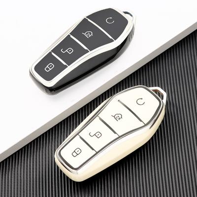 New Tpu Car Remote Key Case Cover For Byd Qin Plusdmi Atto 3 Han Ev Dolphin 4 Buttons Protected Holder Keyless Fob Accessories