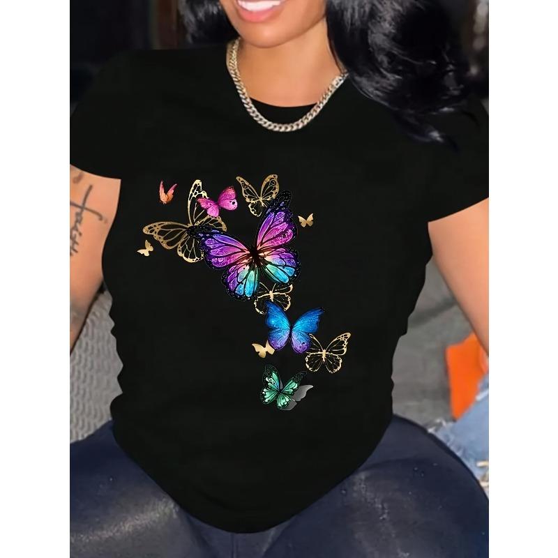 

European Size Womens Casual T Shirt 4XL