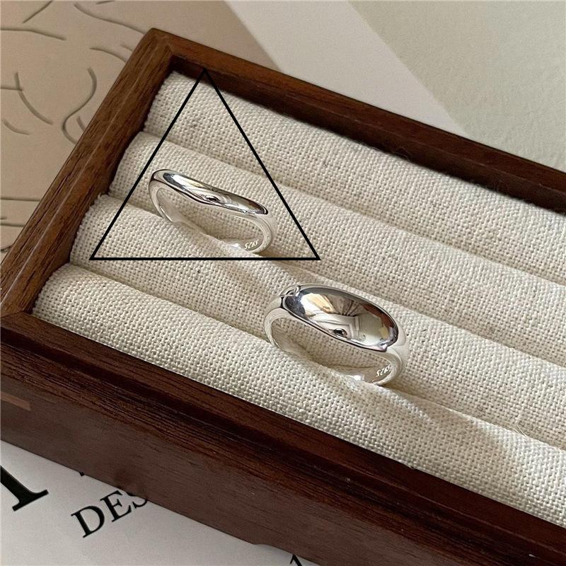 PANJBJ 925 Sterling Silver Unique Lines Ring for Women Jewelry Finger Adjustable Open Vintage For Party Birthday Gift Dropship