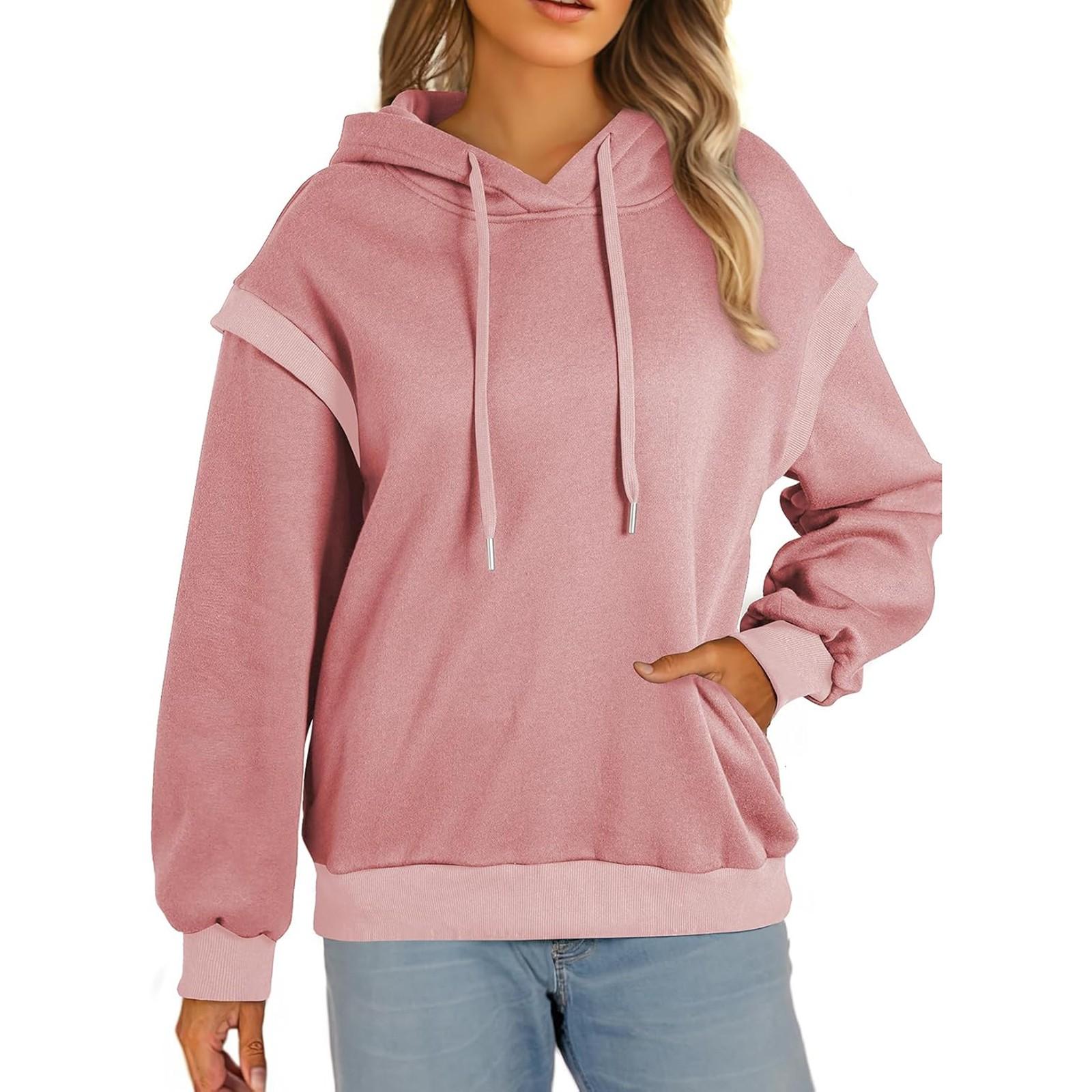 

Топы для женщин, пуловеры с длинными рукавами, повседневные рубашки, топ XS розовый