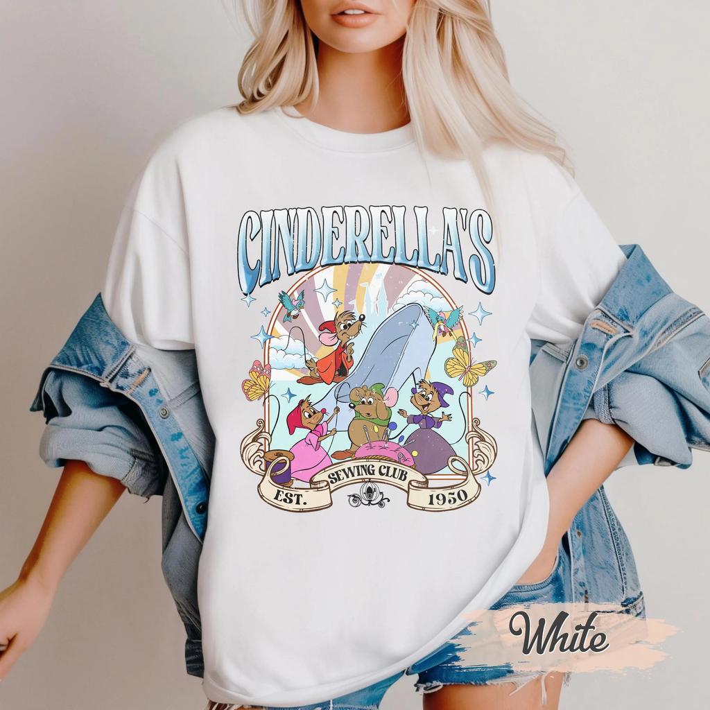 Prinzessin Glaspantoffeln Nähclub Damen T-Shirt Neu Lässig Mode Paar Streetwear